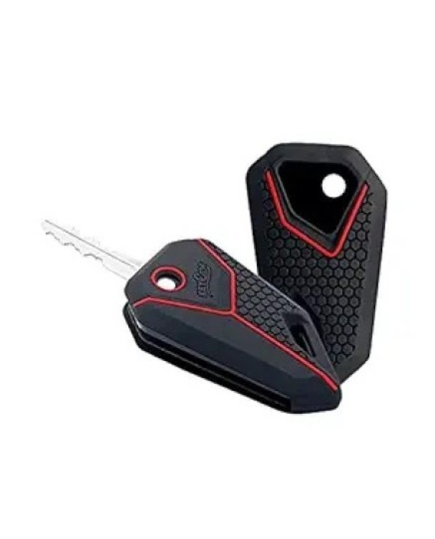 Keycare Silicone Key Cover Compatible for Universal Bike flip Key | Black | KC15